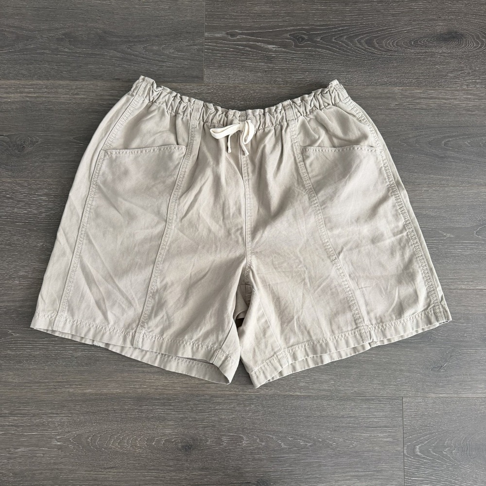 NWT Aerie Trouser Jort Tan Brown Oversized Baggy Boho Shorts Large
